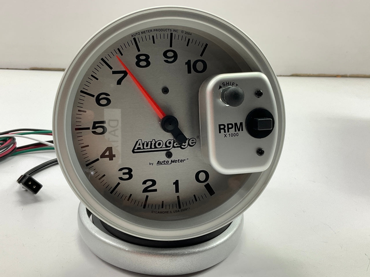Auto Meter 233911 5'' Pedestal Mount Tachometer Gauge 0-10,000 RPM, Shift Light