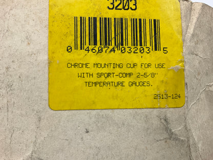 Auto Meter 3203 Gauge Mount Gauge Mounting Cup 2-5/8''