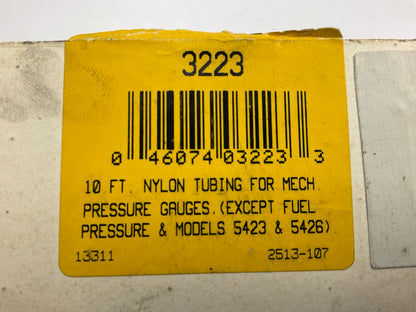 Autometer 3223 Universal Fuel Or Oil Pressure Gauge Nylon Tube Line Kit, 10 FT