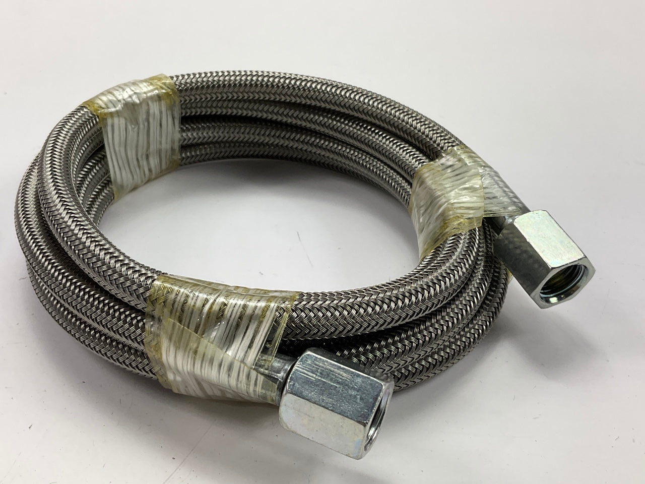 Auto Meter 3228 Hydraulic Hose Pressure Gauge Line Kit -4AN, 6' Steel Braided