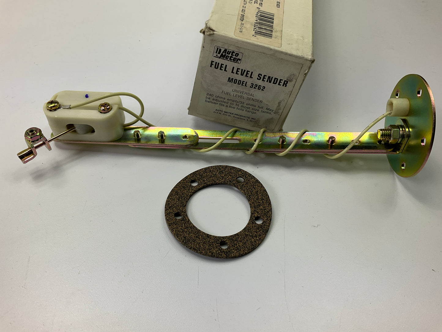 MISSING FLOAT Auto Meter 3262 Fuel Level Sender 2-1/16'' & 2-5/8'' Unit 240-33 Ohm