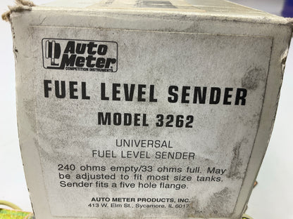 MISSING FLOAT Auto Meter 3262 Fuel Level Sender 2-1/16'' & 2-5/8'' Unit 240-33 Ohm