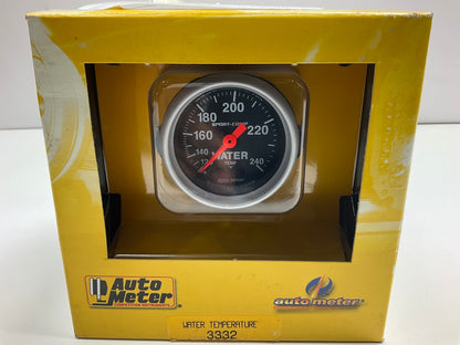 Auto Meter 3332 Mechanical 2-1/16'' Sport-Comp Water Temp Gauge 120-240F