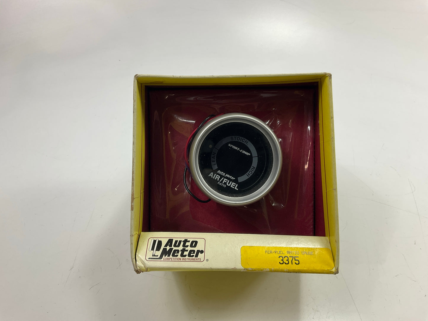 OPEN BOX AutoMeter 3375 Sport-Comp Gauge Electric Air Fuel Ratio 2-1/16'' Turbo