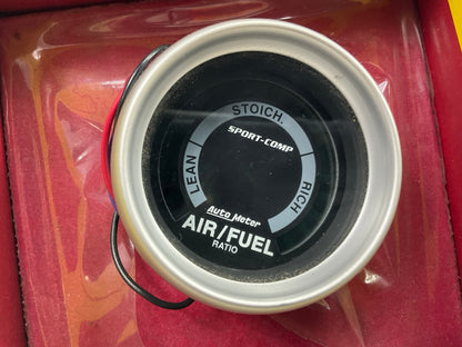 OPEN BOX AutoMeter 3375 Sport-Comp Gauge Electric Air Fuel Ratio 2-1/16'' Turbo