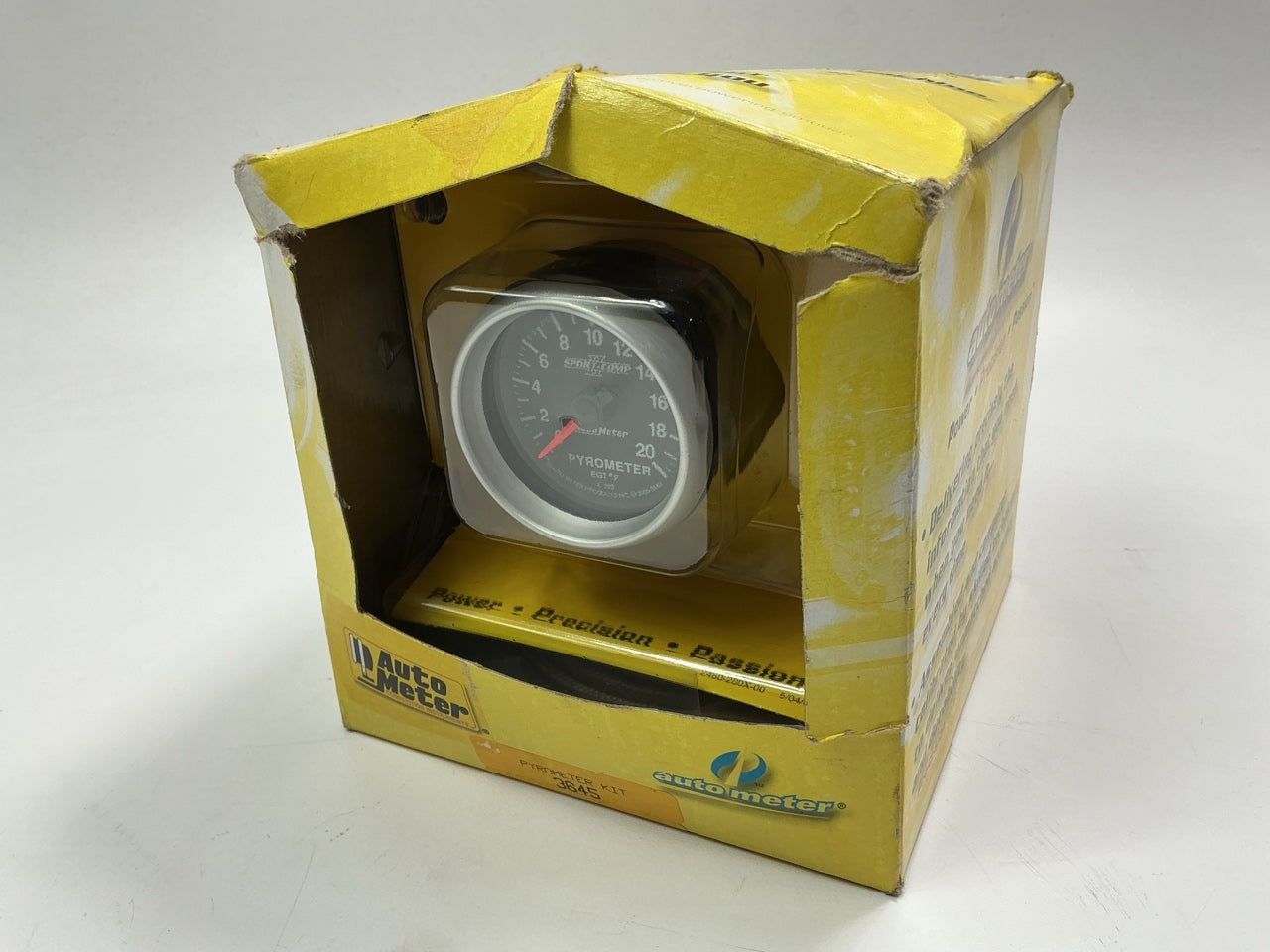 Auto Meter 3645 2-1/16'' 0-2000 F Full Sweep Electric Pyrometer E.G.T. EGT Gauge