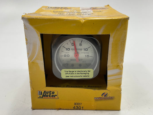 AutoMeter 4301 Ultra-Lite 2-1/16'' Mechanical Boost / Vacuum Gauge