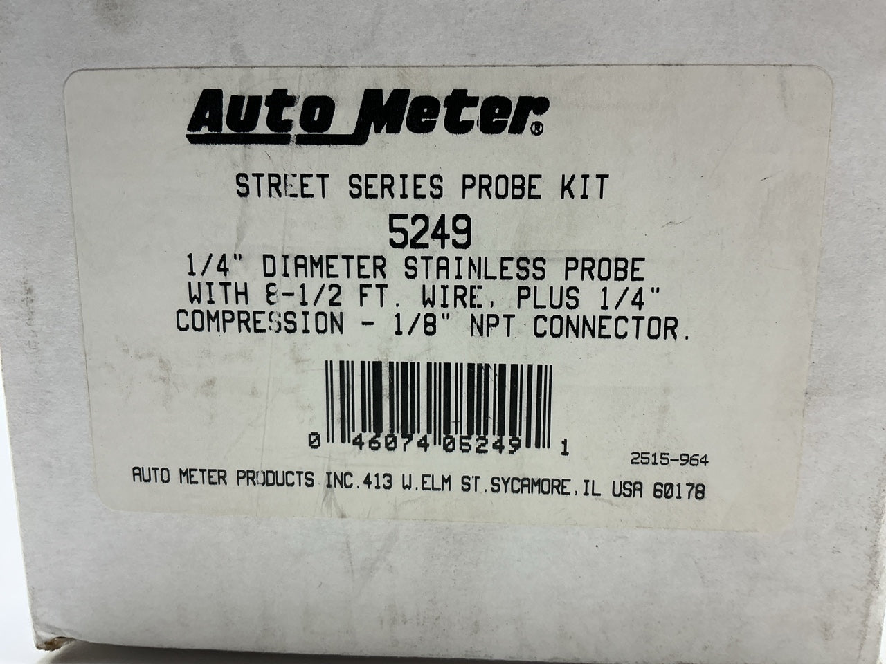 AutoMeter 5249 EGT Pyrometer Gauge Sending Unit / Sensor / Probe Kit & Wiring