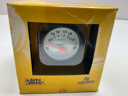 Auto Meter 5791 2-1/16'' Phantom Electric Voltmeter Gauge 8-18V