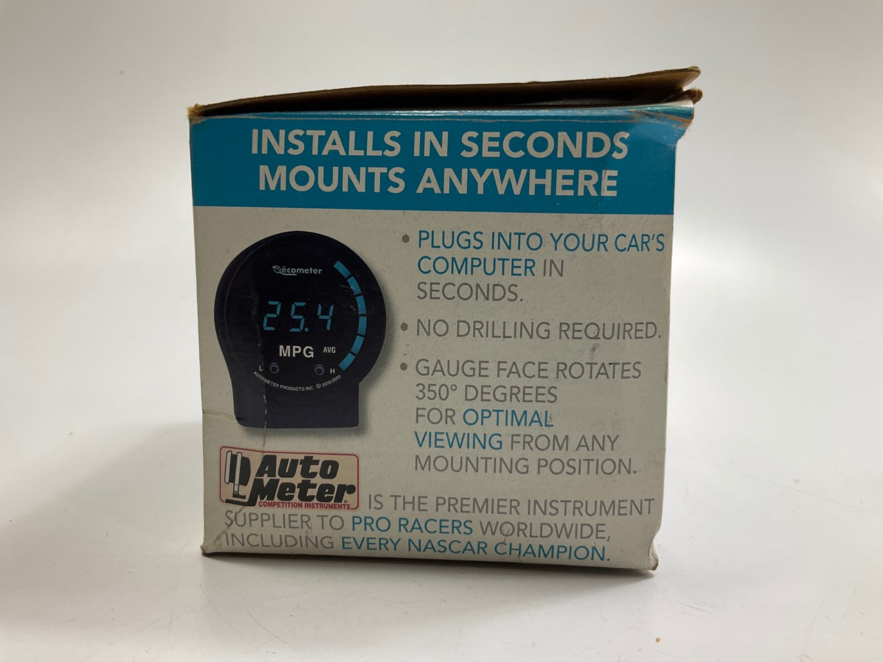 Auto Meter 9100 Digital Ecometer Fuel Usage Gauge, 2-1/16 Inch, Monitor Fuel
