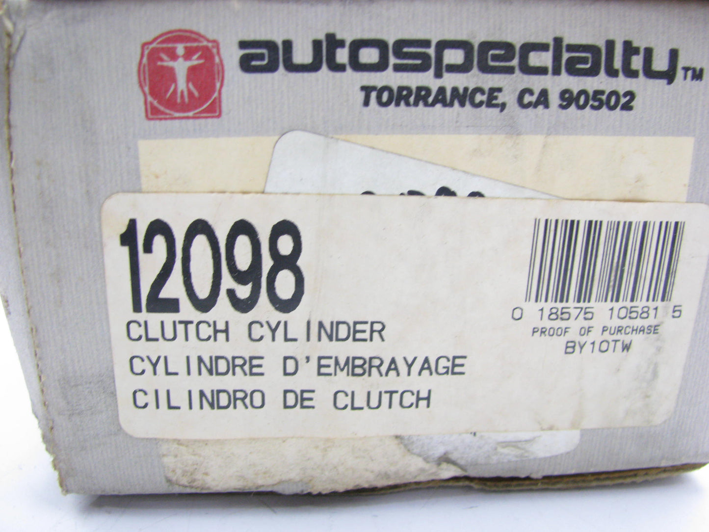 Auto Specialty 12098 Clutch Master Cylinder