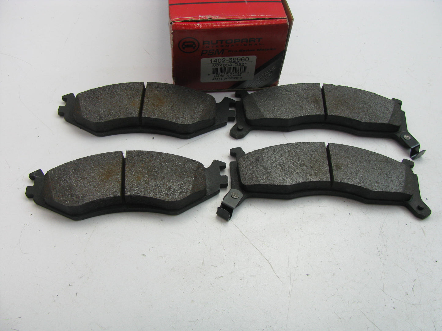 Auto Specialty 1402-69960 Front Disc Brake Pad Set - Semi-Metallic