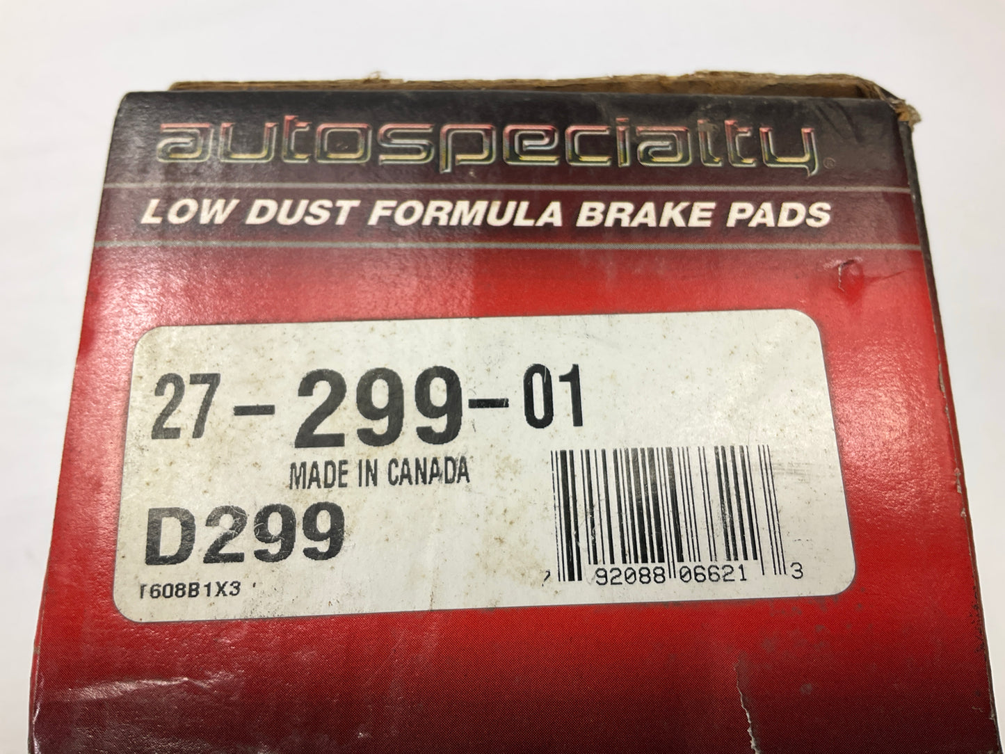 Auto Specialty 27-299-01 Front Disc Brake Pads