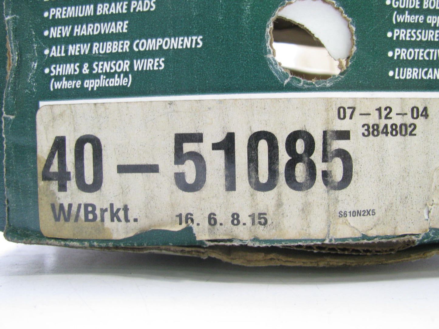 Auto Specialty 40-51085 Front Right Reman  Brake Caliper  For 1995-1999 Sentra