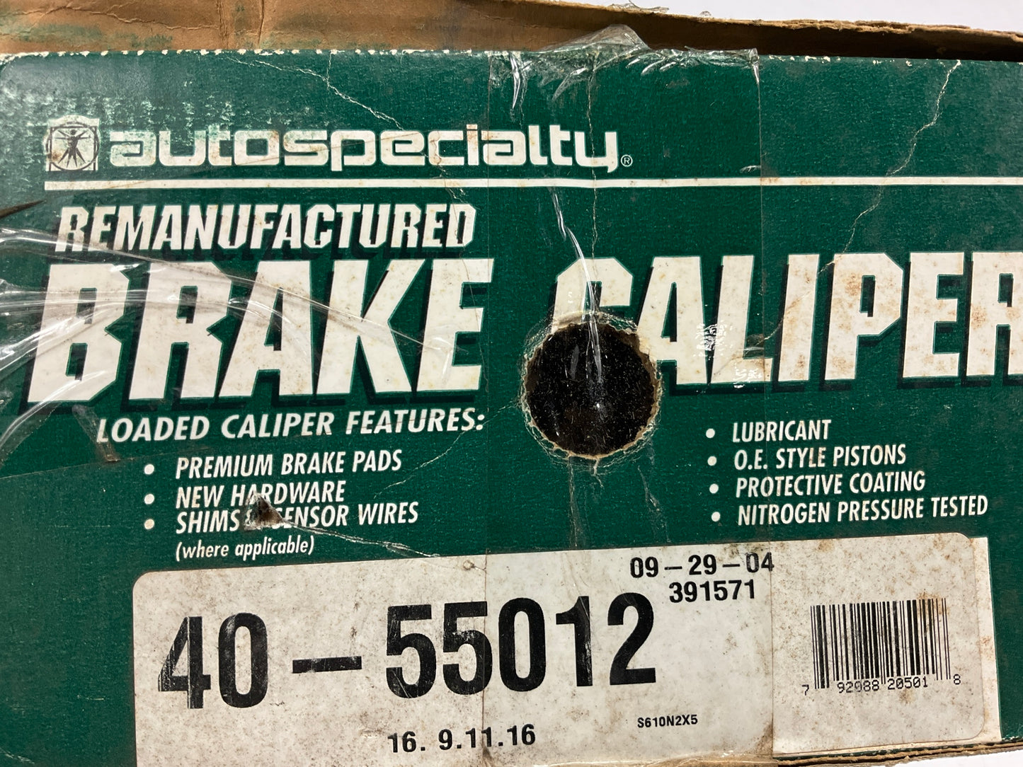 Auto Specialty 40-55012 Front Right Disc Brake Caliper