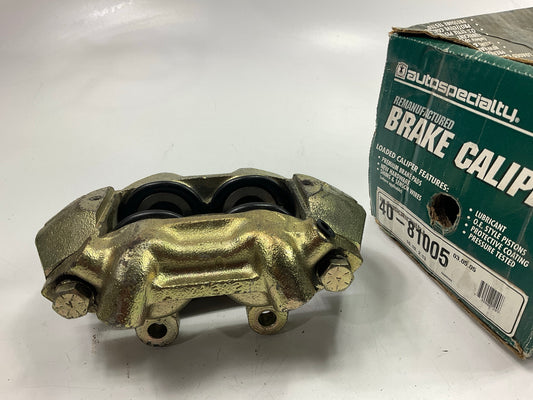 REMAN. Auto Specialty 40-81005 Front Right Disc Brake Caliper W/ Brake Pads