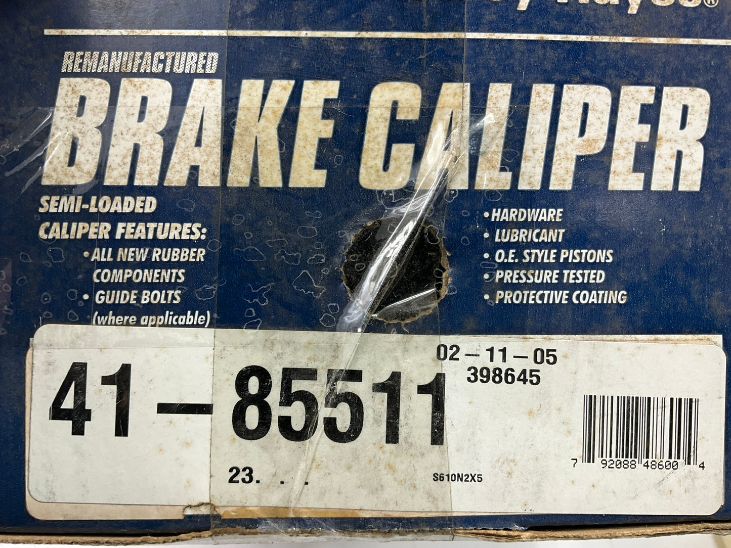 Auto Specialty 41-85511 Rear Right Disc Brake Caliper
