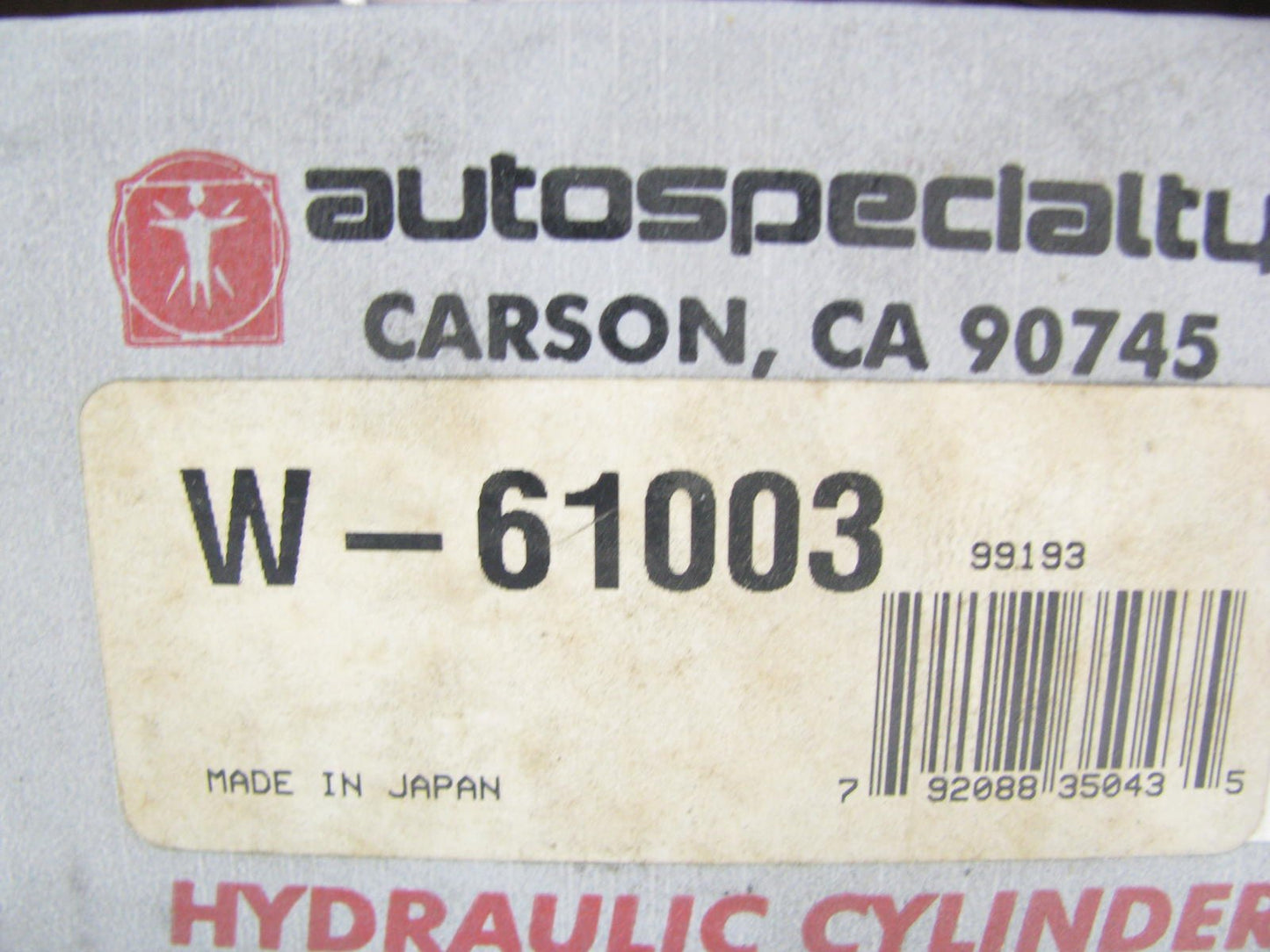 Auto Specialty W-61003 Front Right Drum Wheel Cylinder 1993-1995 HINO FA14 FA15