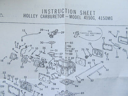 Auto Tune 151036 Carburetor Rebuild Kit For Holley 4150G, 4150MG 4-BBL