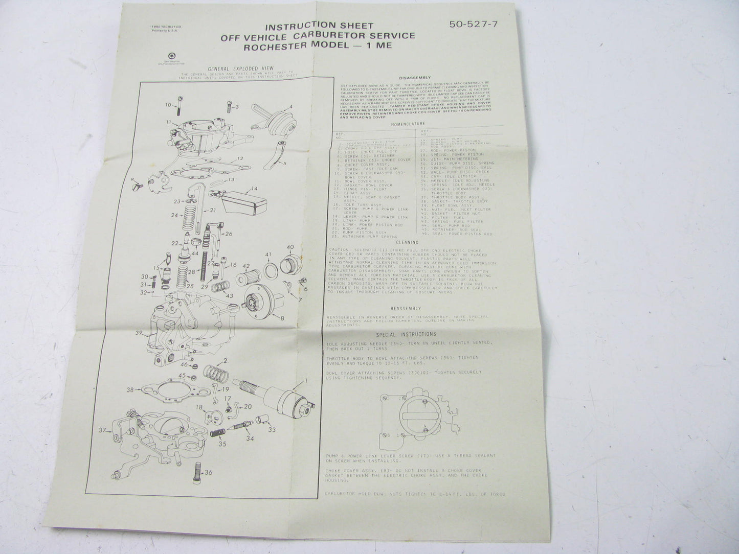 Auto Tune 151040 Carburetor Rebuild Kit For ROCHESTER MODEL - 1 ME