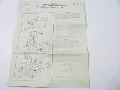 Auto Tune 151040 Carburetor Rebuild Kit For ROCHESTER MODEL - 1 ME