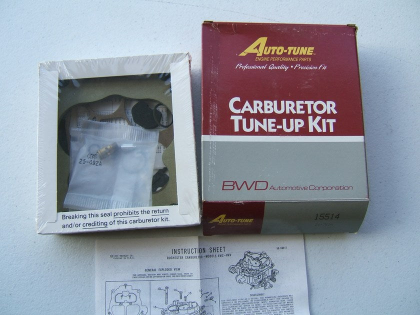 Auto Tune 15514 Carburetor Rebuild Kit 1972 Chevrolet GMC Rochester 4MC 4MV