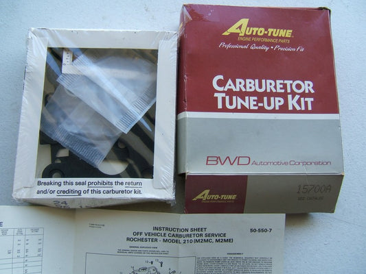 Auto Tune 15700A Carburetor Rebuild Kit - Rochester M2MC M2ME 2-BBL