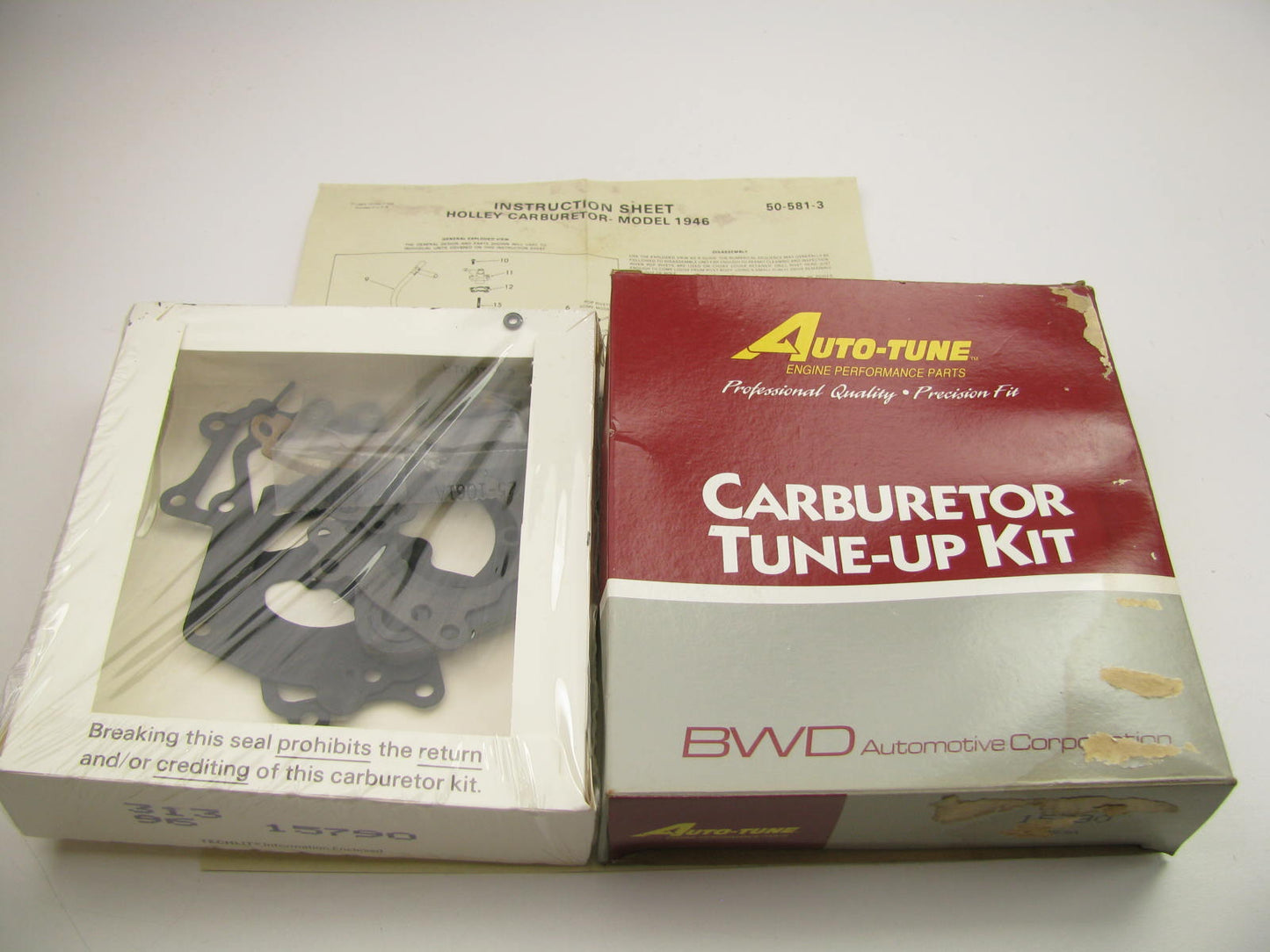 Auto Tune 15790 Carburetor Rebuild Kit For HOLLEY 1946 1-BBL 1980-83 Ford 200 I6