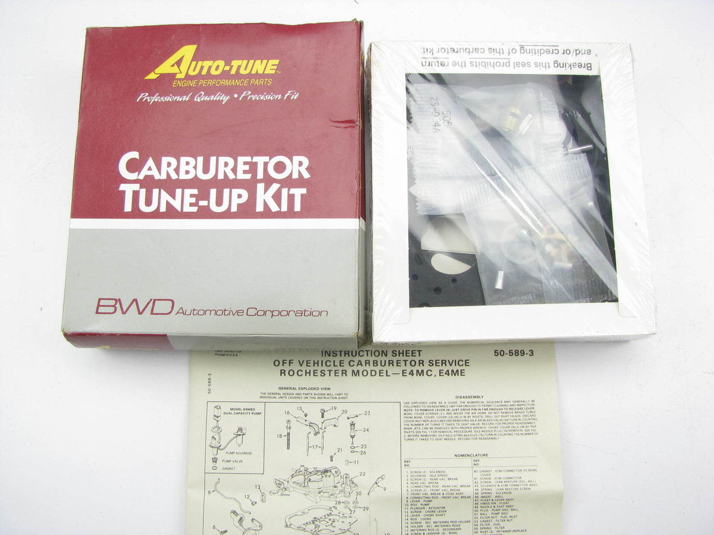 Auto Tune 15795B Carburetor Rebuild Kit for 1981-1986 Rochester E4MC E4ME