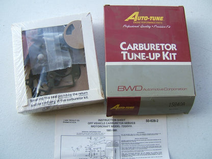 Auto Tune 15840A Carburetor Rebuild Kit For 1979-1986 Ford W/ 7200VV 2700VV