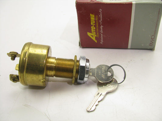 Universal Marine Brass Ignition Switch W/kes Auto Tune PT12785