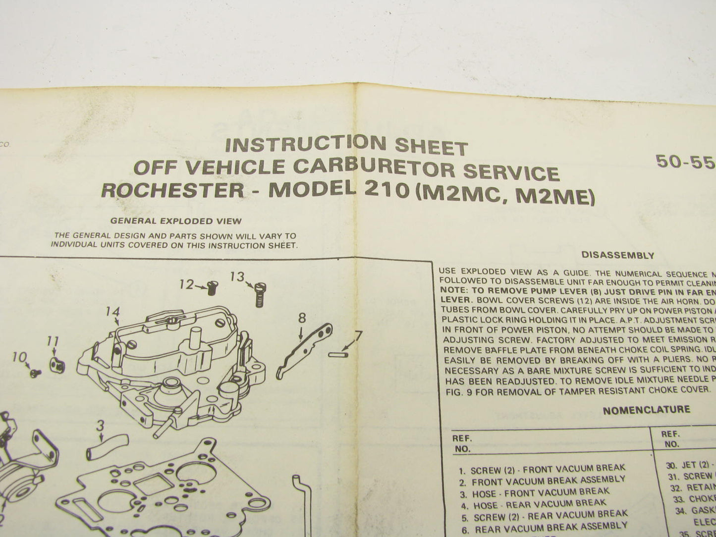 Auto Value 10687 Carburetor Rebuild Kit 1977-82 GM Rochester 2-BBL M2MC M2ME