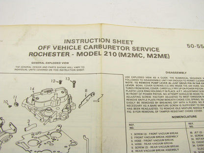 Auto Value 10687 Carburetor Rebuild Kit 1977-82 GM Rochester 2-BBL M2MC M2ME