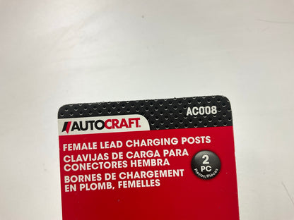 (2) Autocraft AC008 Female Lead Charging Post For 3/8'' Stud Post Batteries