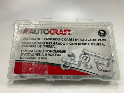 Autocraft AC1067 USS Grade 5 Standard Hardware Value Pack- 96 Pieces