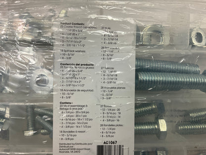 Autocraft AC1067 USS Grade 5 Standard Hardware Value Pack- 96 Pieces