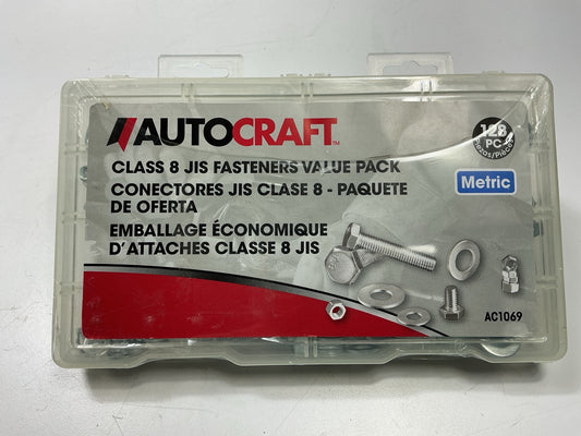 Class 8 JIS 128 Piece Metric Fastener Value Pack: Metric Bolts, Nuts, & Washers