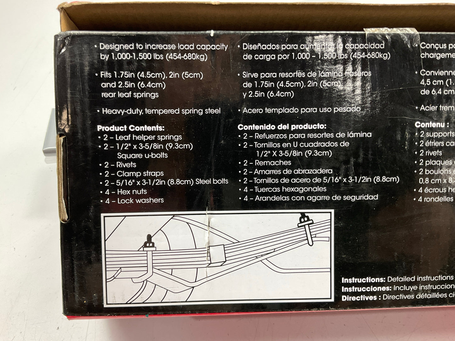 Autocraft AC111020 Adjustable 3-Way Leaf Helper Springs