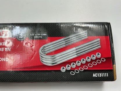 Autocraft AC131111 Leaf Spring U-Bolt Kit,  1/2'' X 3-1/8'' X 10-1/4''