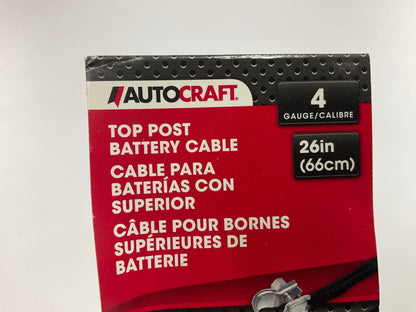 Autocraft AC149HS -26'' Top Post Battery Cable, 4 Gauge W/ Heat Shrink