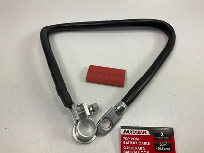Autocraft AC183HS - 20''  Top Post Battery Cable 2 Gauge W/ Heat Shrink