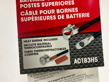 Autocraft AC183HS - 20''  Top Post Battery Cable 2 Gauge W/ Heat Shrink