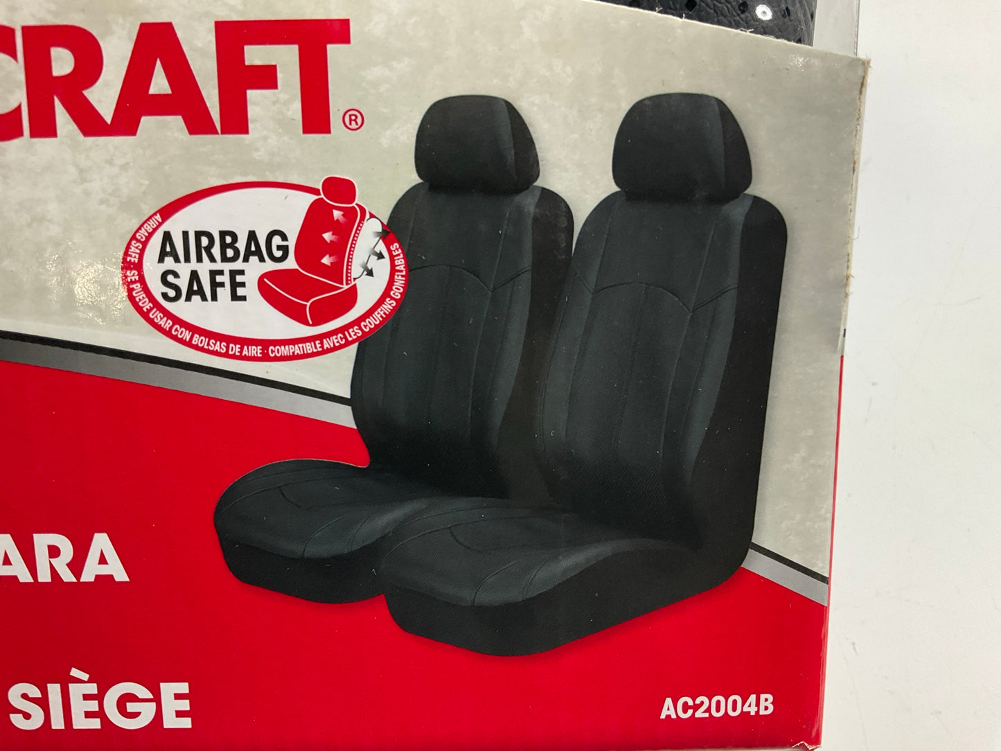 Autocraft AC2004B Black Universal Bucket Seat Cover - PAIR