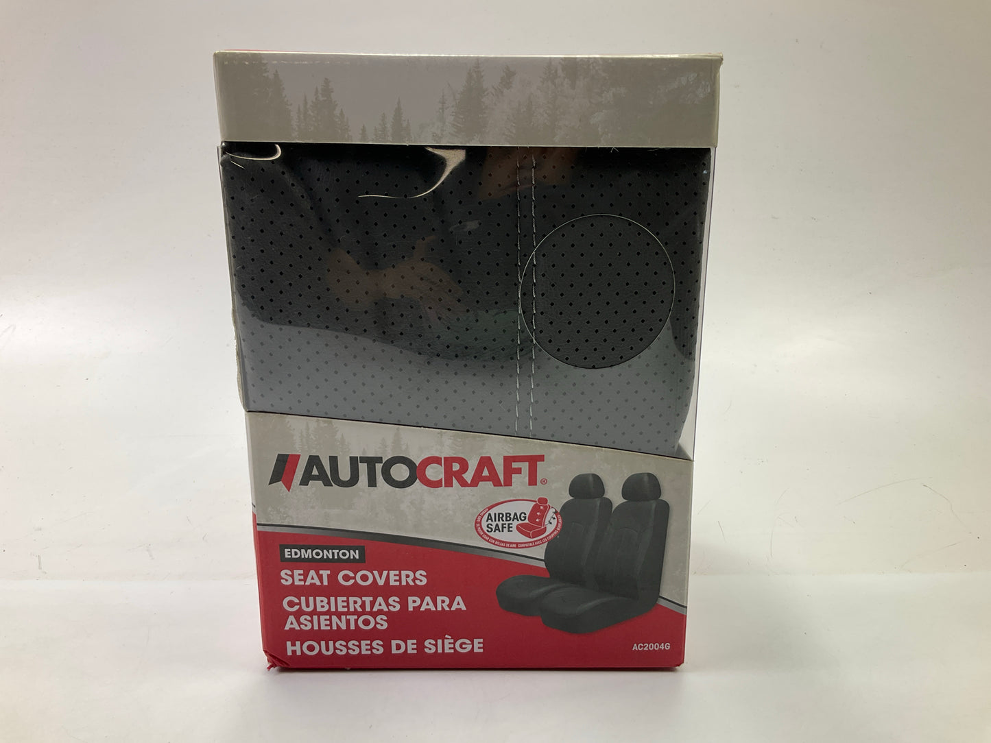 Autocraft AC2004G Seat Cover Set Gray, For Bucket Seats W Adjustable Head Rests