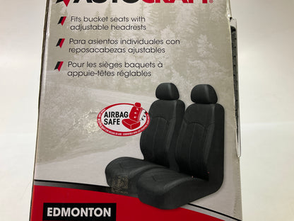 Autocraft AC2004G Seat Cover Set Gray, For Bucket Seats W Adjustable Head Rests