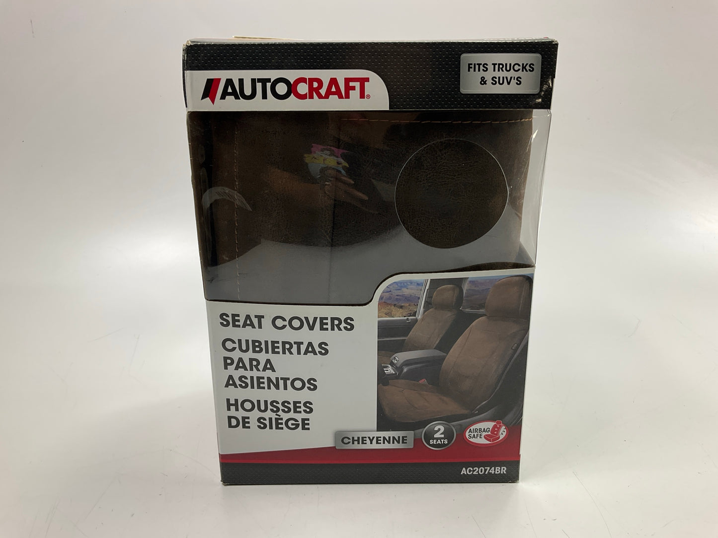 Autocraft AC2074BR Brown Cheyenne Seat Covers - PAIR