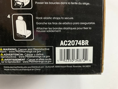 Autocraft AC2074BR Brown Cheyenne Seat Covers - PAIR