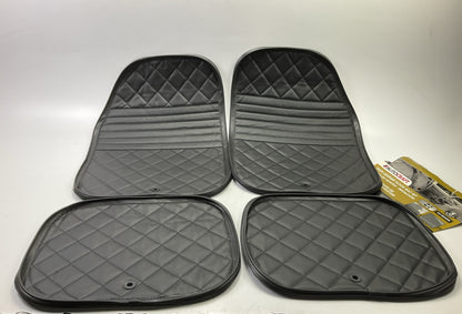 Autocraft AC2083B All Season Faux Leather Floor Mat Set