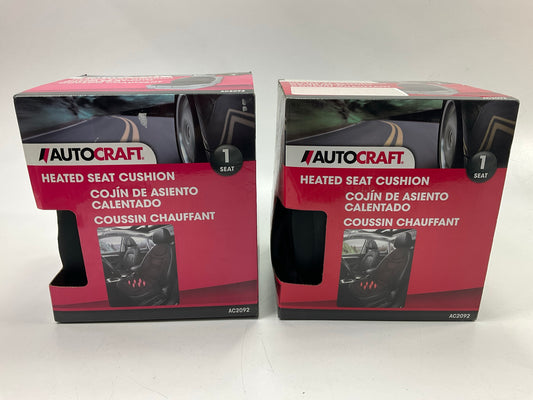 (2) Autocraft AC2092 Universal Heated Car Seat Pad Cushion 12V DC Outlet