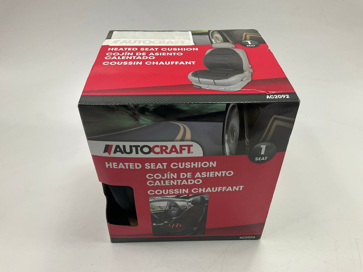 Autocraft AC2092 Universal Heated Car Seat Pad Cushion 12V DC Outlet